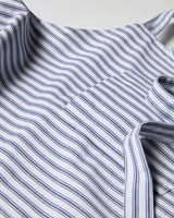 Adult Apron in Navy French Ticking - HoneyBug 