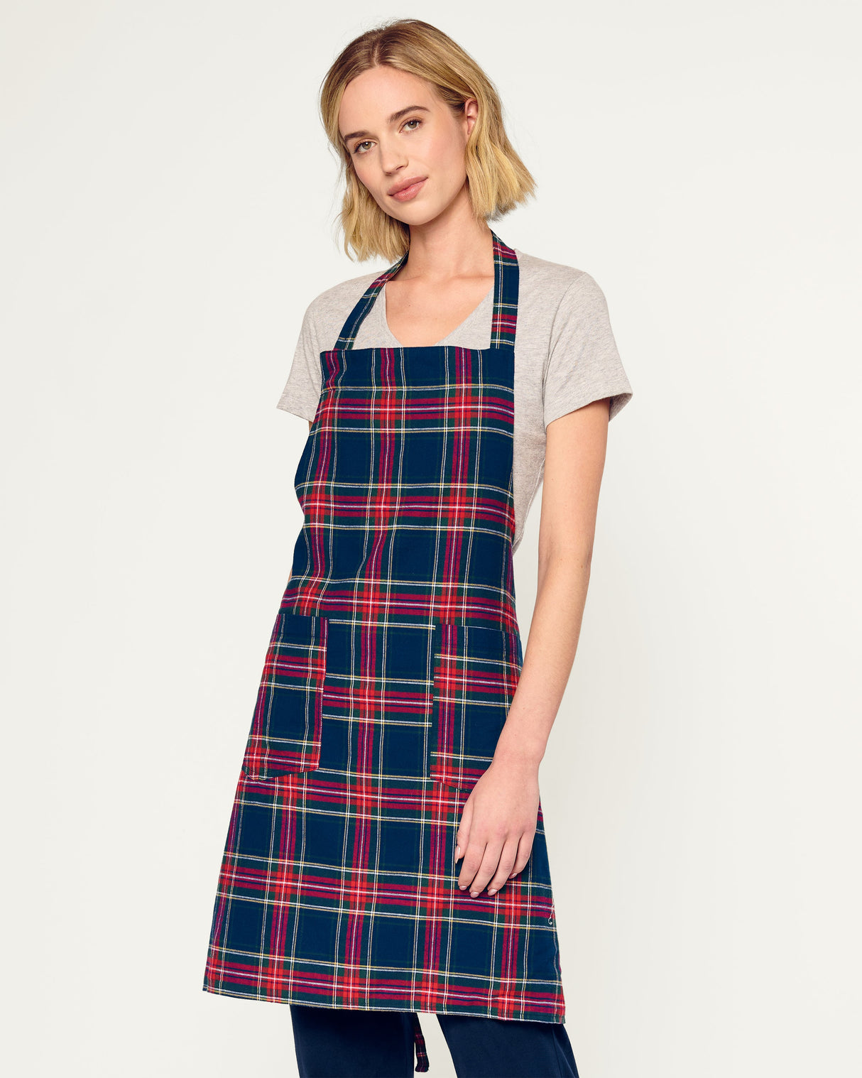 Adult Apron in Windsor Tartan - HoneyBug 