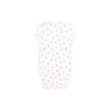 Pink Heart Print Gown  - HoneyBug 