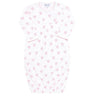 Pink Heart Print Gown  - HoneyBug 