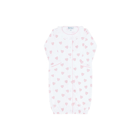 Pink Heart Print Converter Gown - HoneyBug 