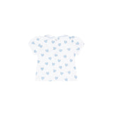 Blue Heart Print Diaper Cover Set - HoneyBug 