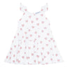 Pink Heart Print Ruffle Dress - HoneyBug 