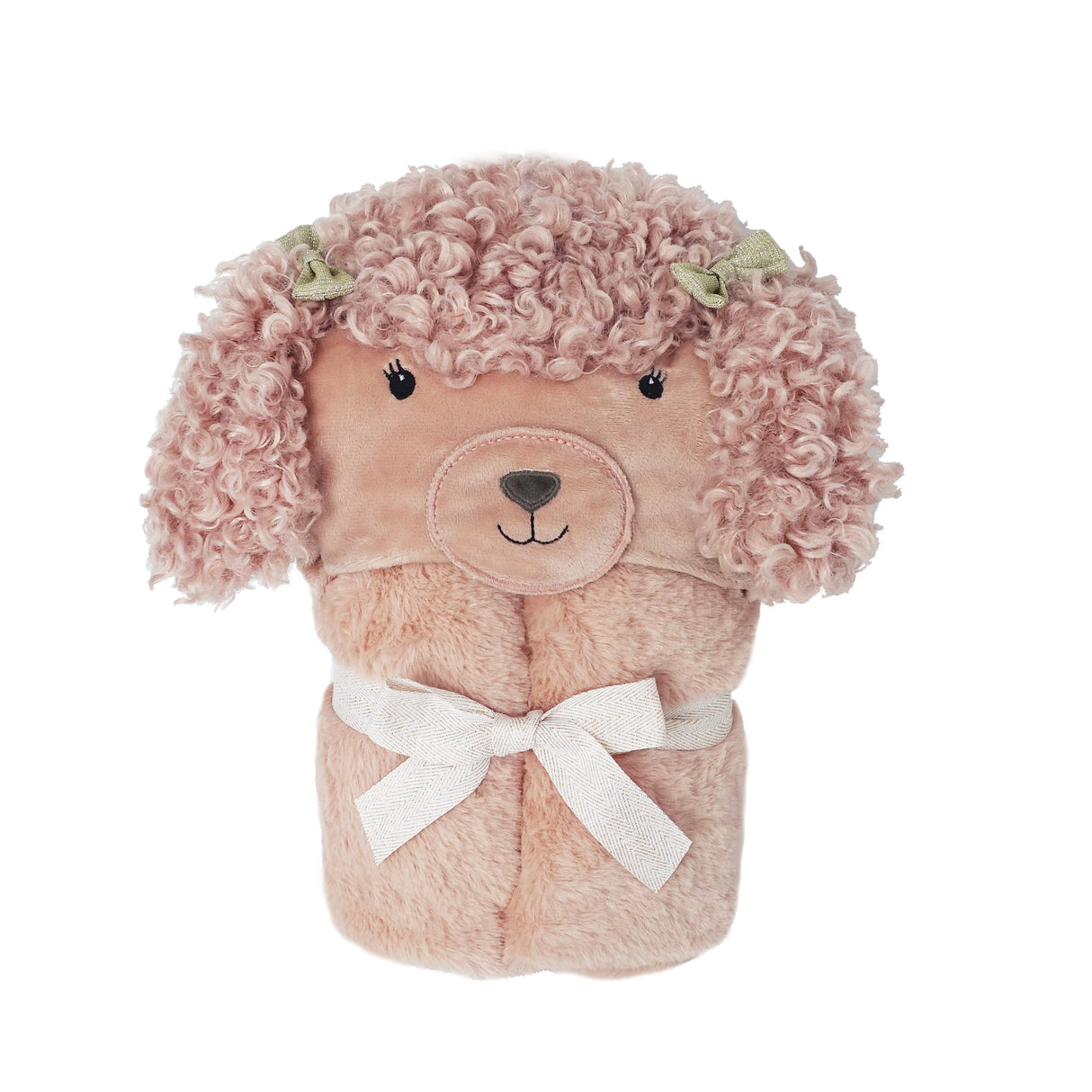 Paris Poodle Hooded Blanket - HoneyBug 