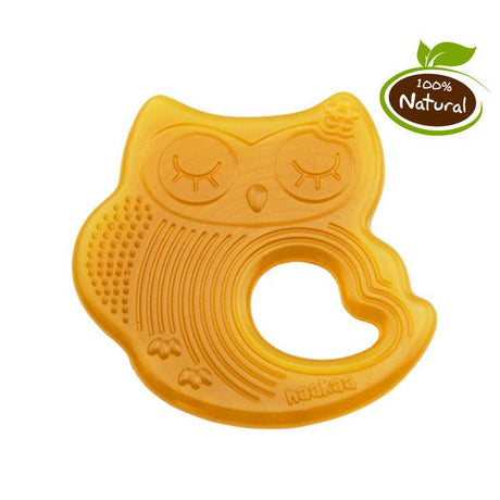 Haakaa Sleeping Owl Natural Rubber Teether - HoneyBug 