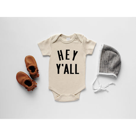 Hey Y'All Organic Baby Bodysuit - HoneyBug 
