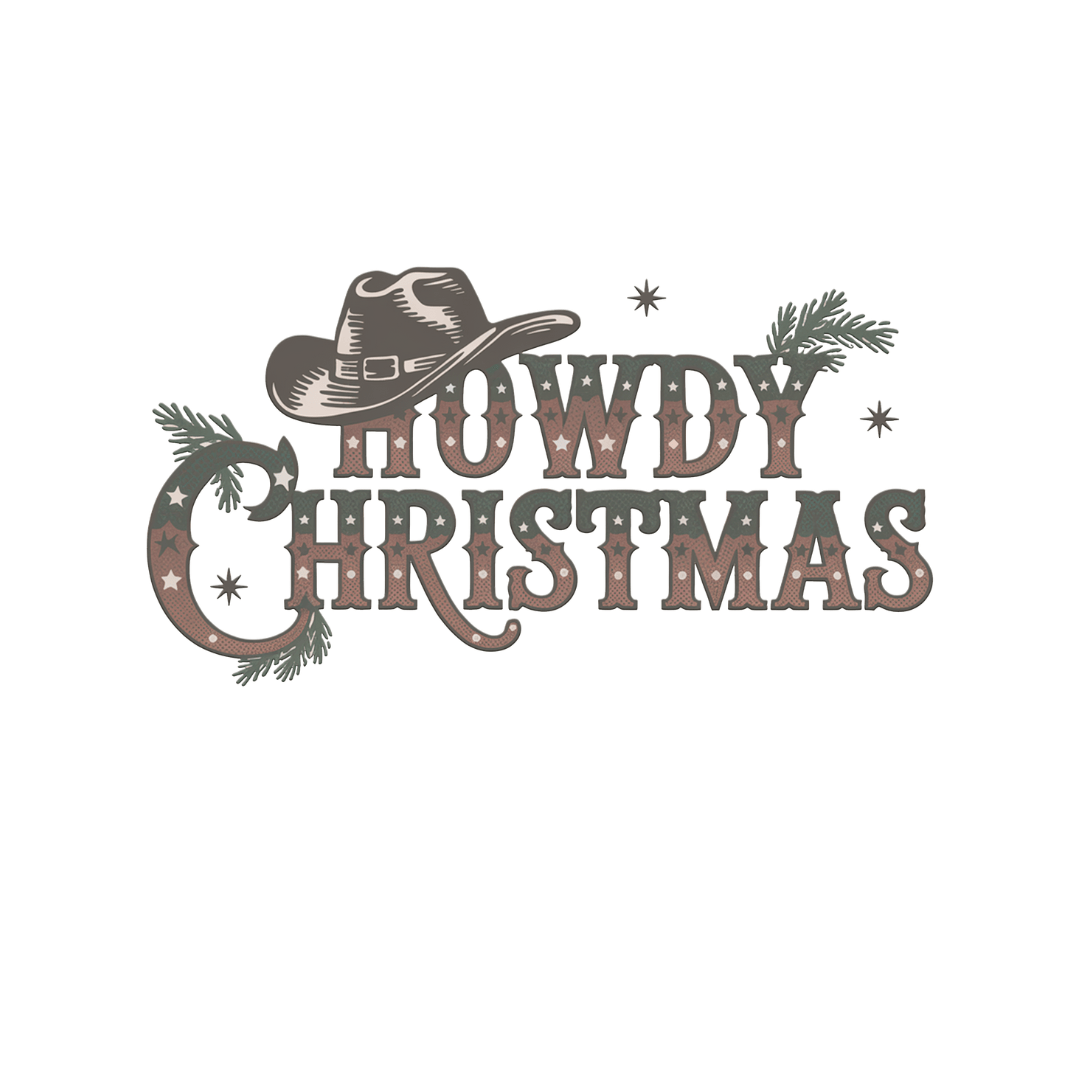 long sleeve graphic bodysuit | howdy christmas - HoneyBug 