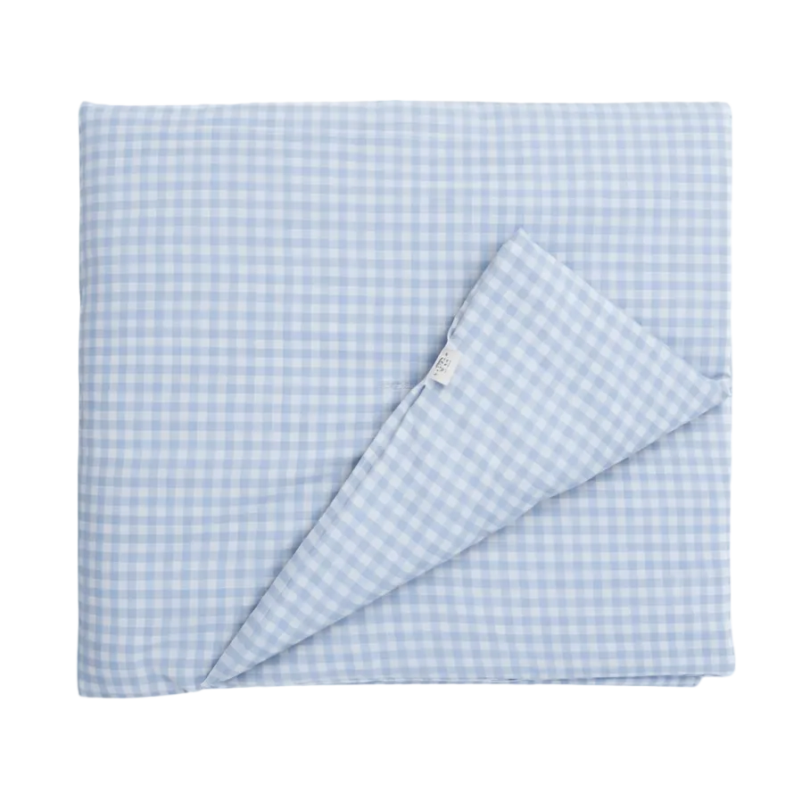 Midnight Gingham Crib Quilted Blanket