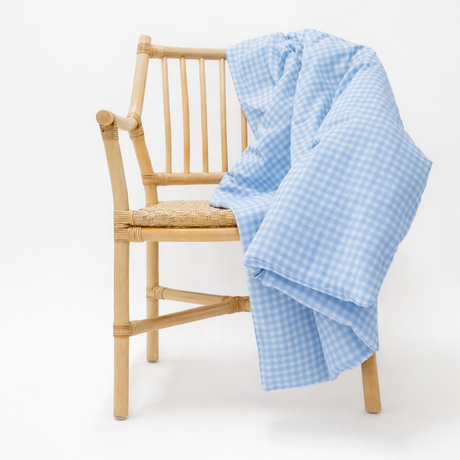 Midnight Gingham Crib Quilted Blanket