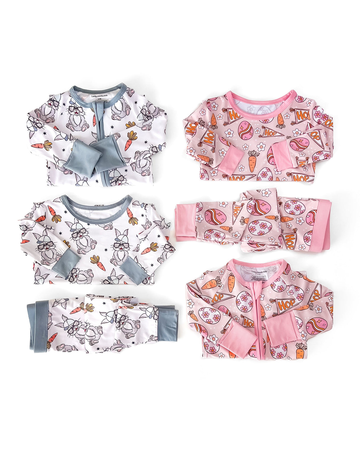 Bamboo Zip Romper | Easter Hop - HoneyBug 