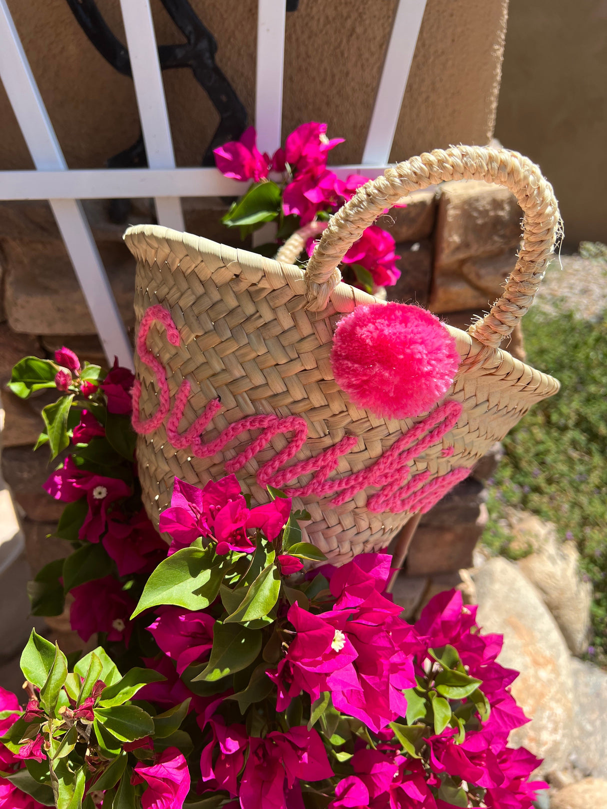 Sunshine Tote- Medium Pink - HoneyBug 