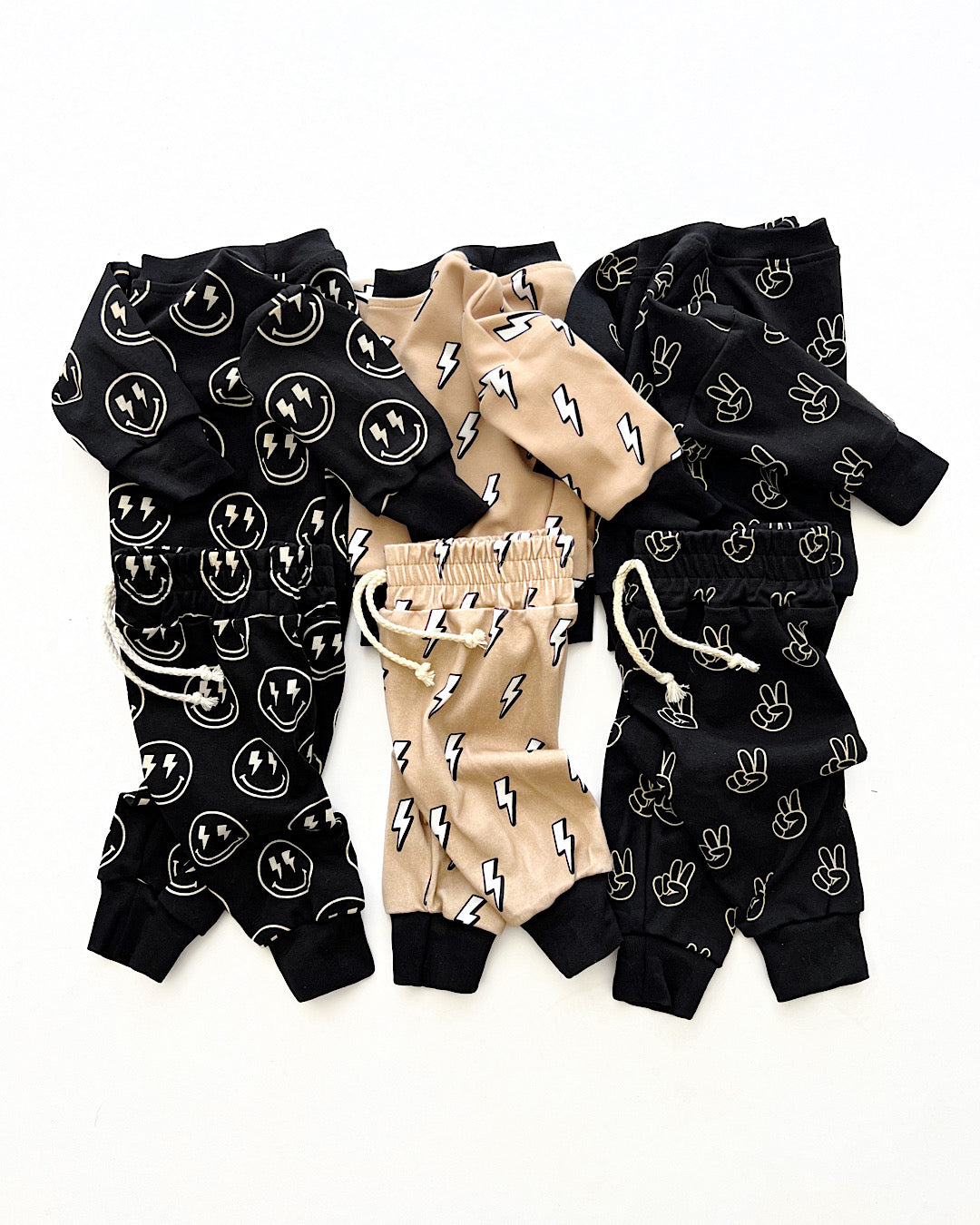 Jogger Set | Electric Smiley - HoneyBug 