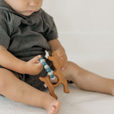 Wooden Teether with Silicone Ring