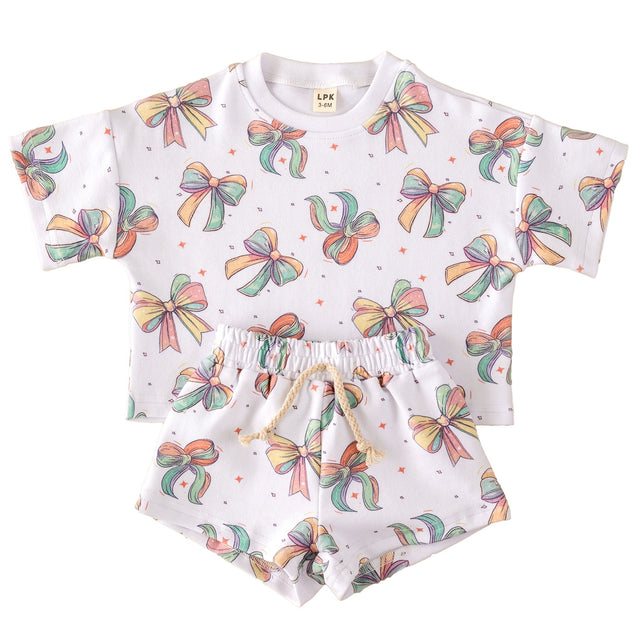Shorts Set | Happy Bows - HoneyBug 