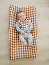 Gingham Muslin Changing Pad Cover - HoneyBug 
