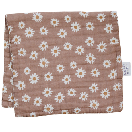 Daisy Dream Muslin Burp Cloth - HoneyBug 
