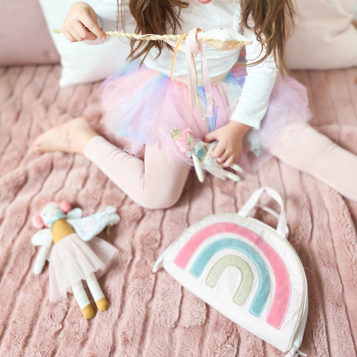 Rainbow Play Purse & Doll Set - HoneyBug 