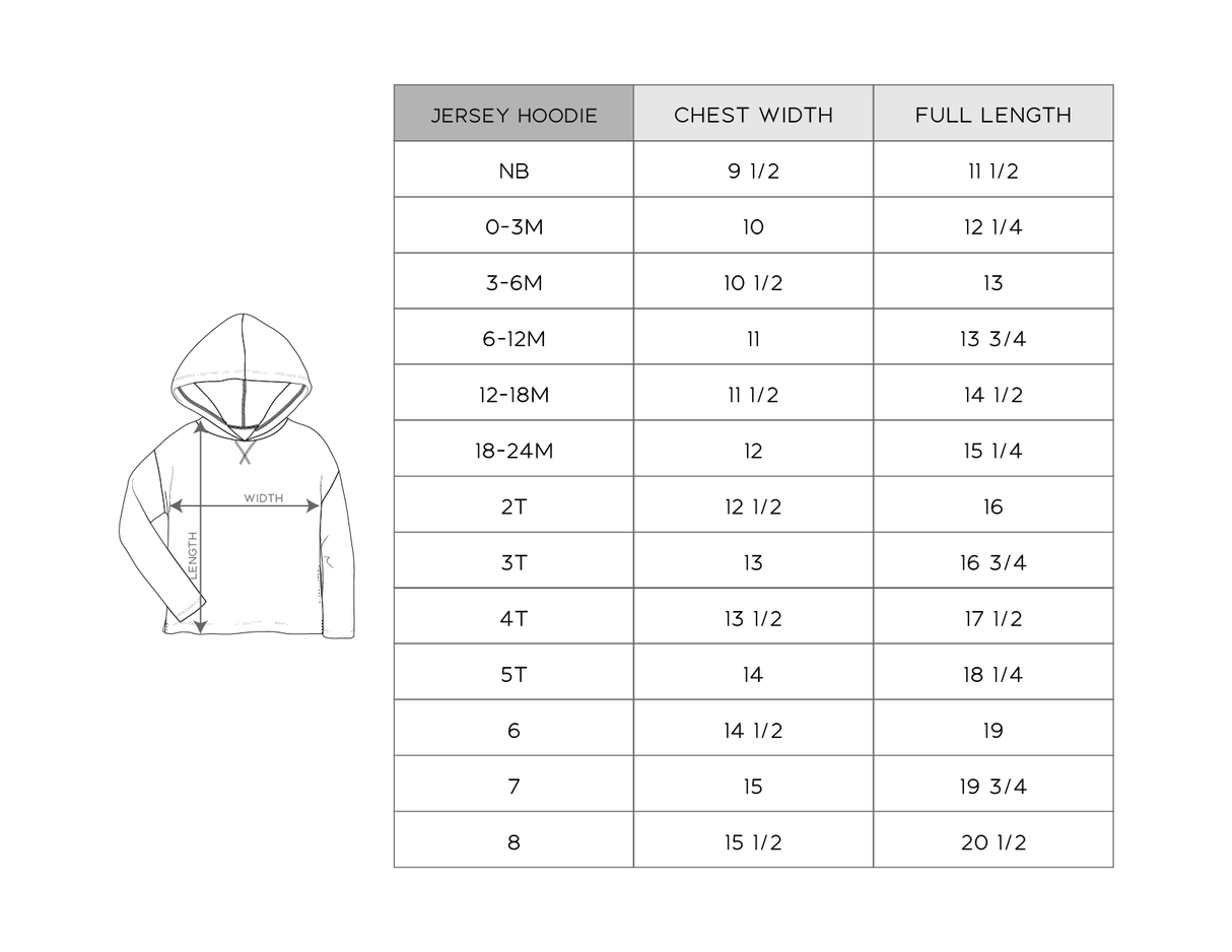 Jersey Hoodie - HoneyBug 