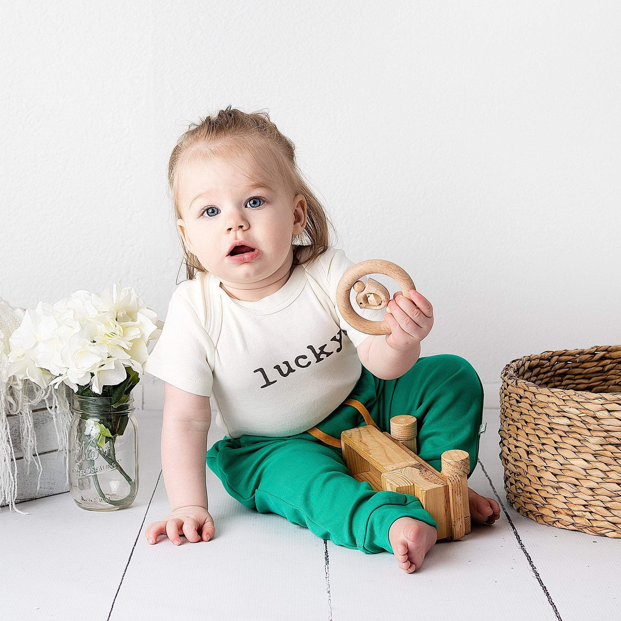 graphic bodysuit | lucky - HoneyBug 