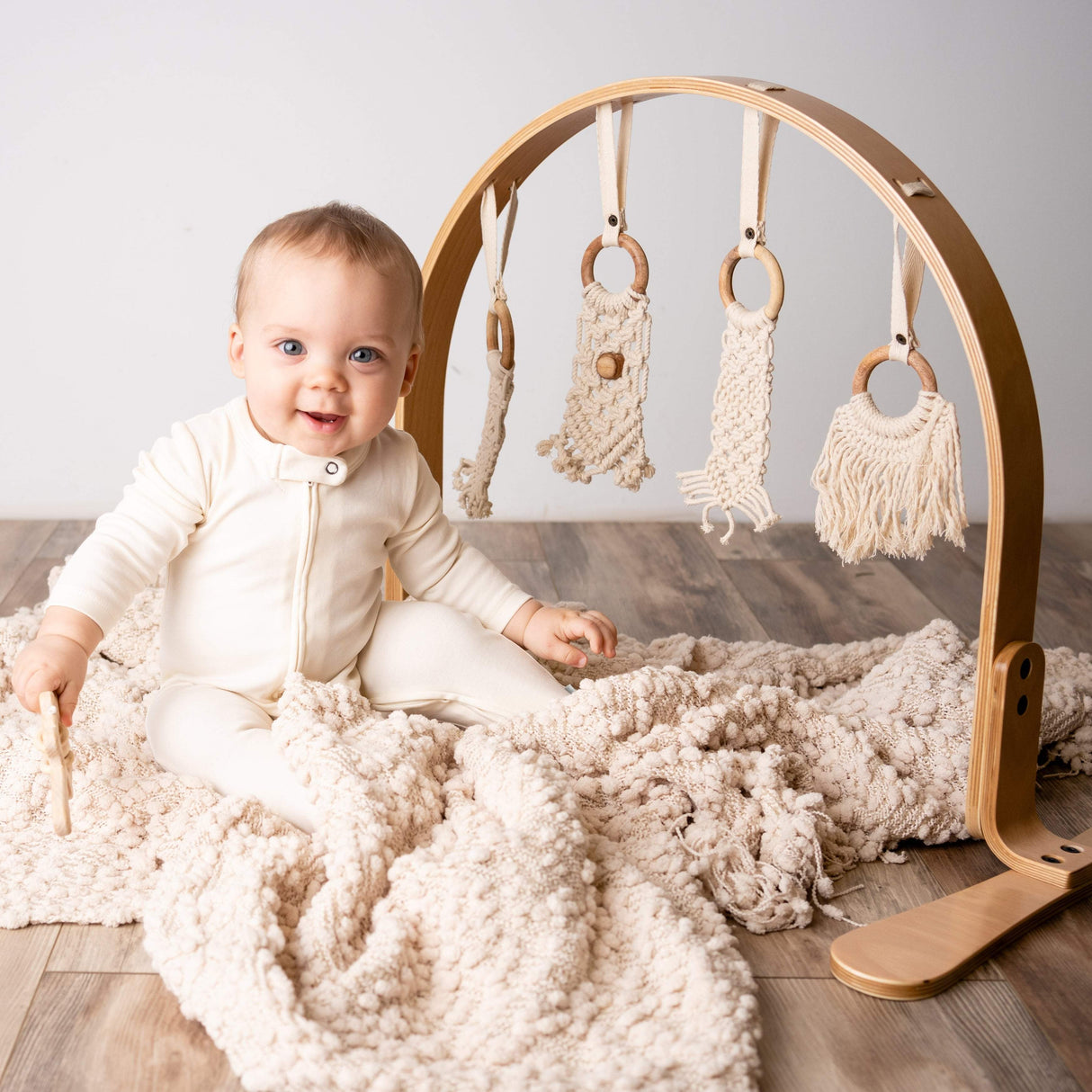 footie | ivory - HoneyBug 
