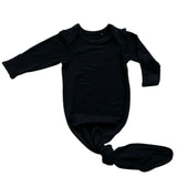 BAMBOO KNOTTED GOWN- Midnight Black - HoneyBug 