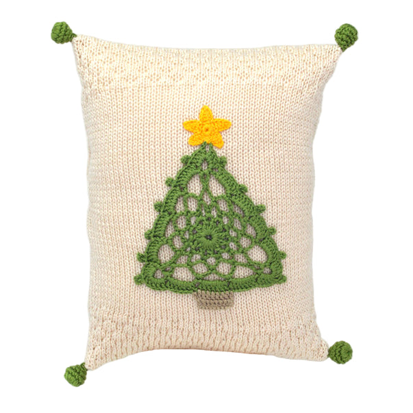 Crochet Tree Mini Pillow