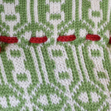 Green Patterned Stocking
