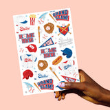 Home Run Tats - 25 temporary tattoos