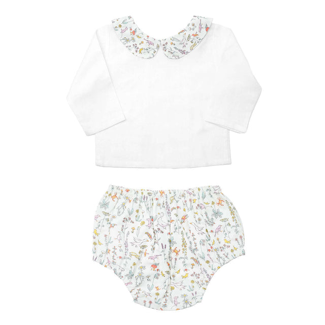 Gift set | Double Button Blouse and Liberty 'Theo' bloomer - HoneyBug 