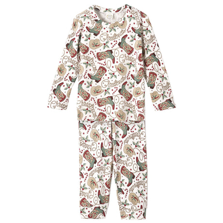Western Christmas Pajamas for Kids – Bamboo Holiday PJs - HoneyBug 