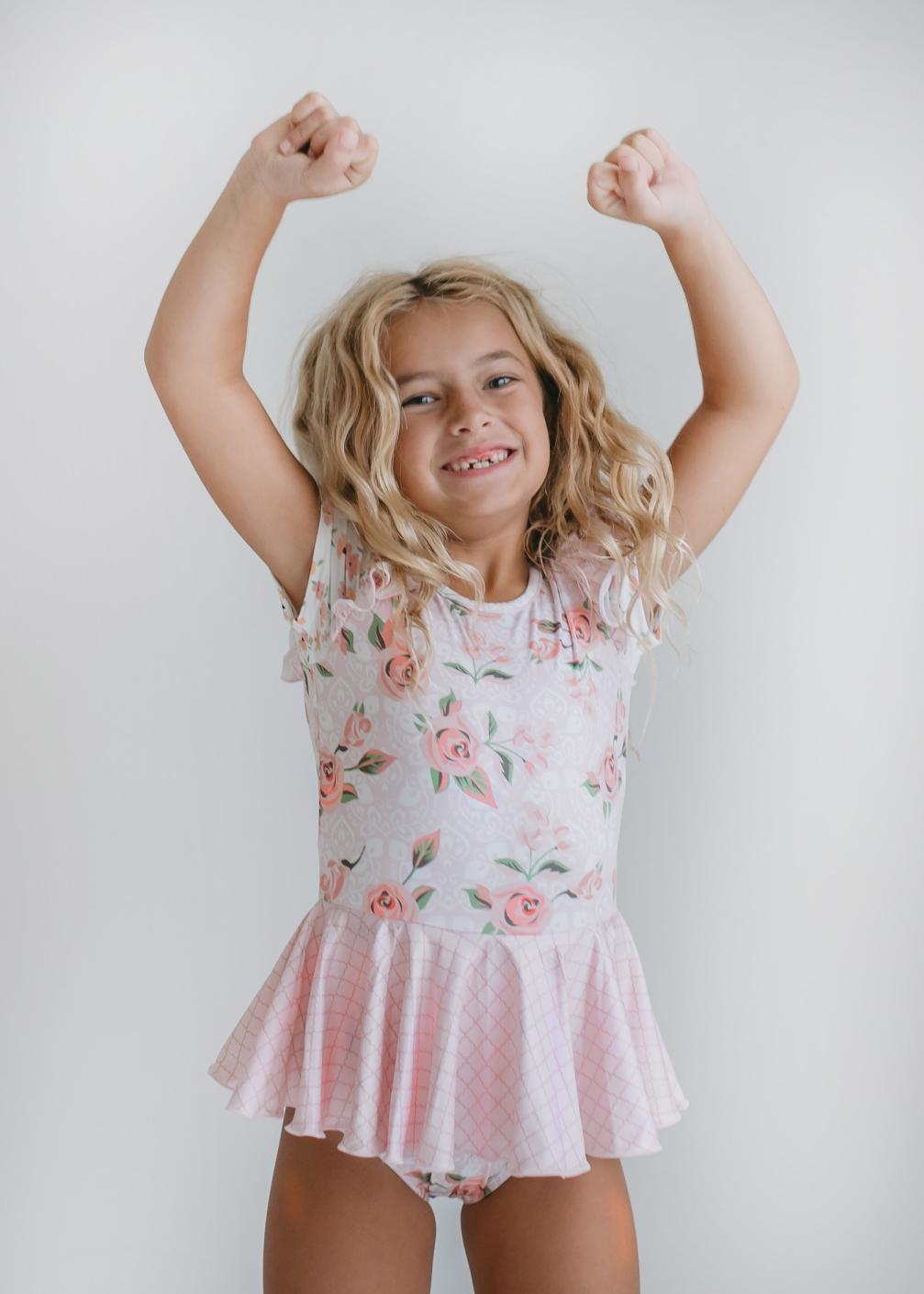 Pale Rose Skirted Leotard - HoneyBug 