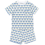 Charles Boys' Short Set - Pickleball Blue - HoneyBug 