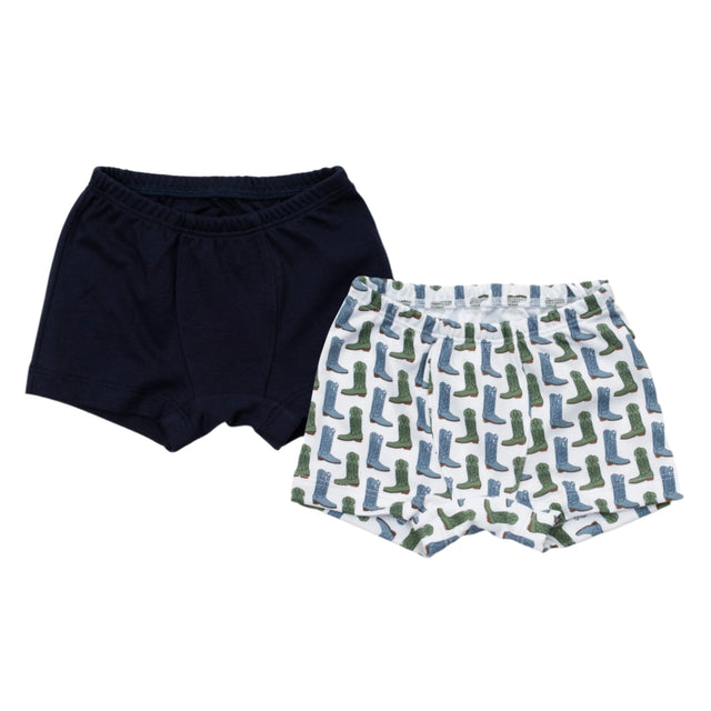 James Boys' Underwear Set - Cowboy Boots/Navy - HoneyBug 