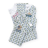 Marcia Women's Pajama Pant Set - Cowboy Boots (blue) - HoneyBug 