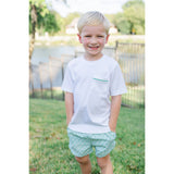 Hudson Boys' Pima Cotton Short Set - Golf Putting Green - HoneyBug 