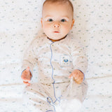 Alex the Alpaca Blue Footie - HoneyBug 