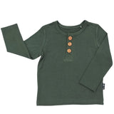 HENLEY LONG SLEEVE- Moss - HoneyBug 