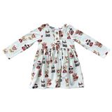 Long Sleeve Henley Dress - HoneyBug 