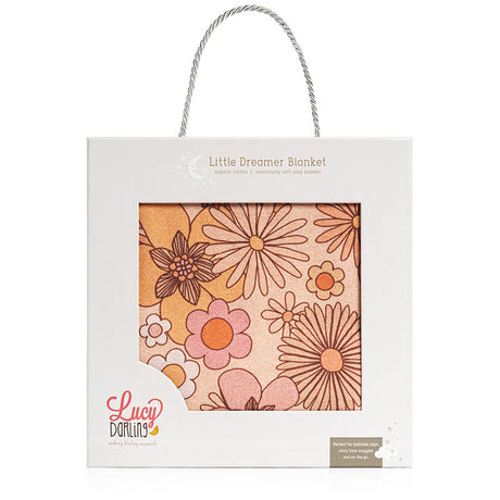 Little Dreamer Organic Baby Blanket - Flower Child - HoneyBug 