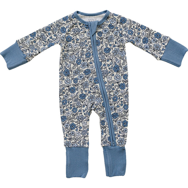 Bluebell Pointelle Bamboo Zipper - HoneyBug 