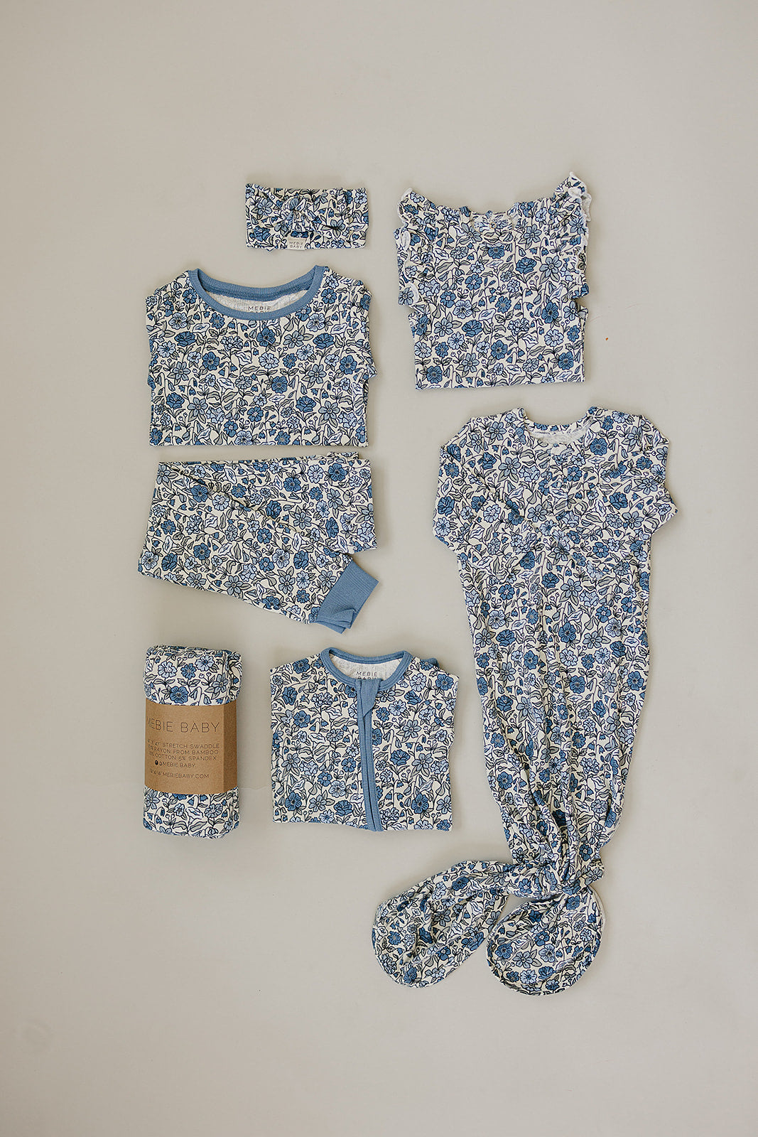 Bluebell Pointelle Bamboo Zipper - HoneyBug 