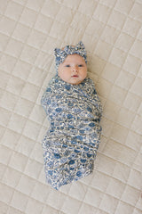 Bluebell Pointelle Bamboo Head Wrap - HoneyBug 