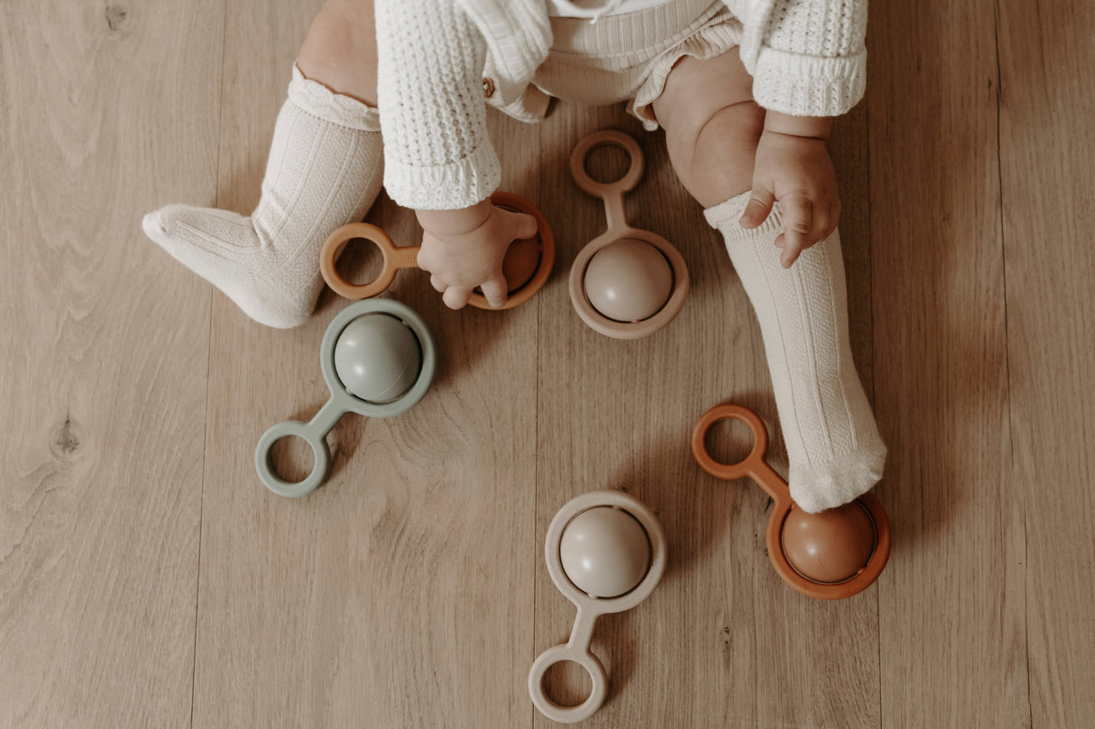 Rattle Toy  - Ora | Iceberg Green - HoneyBug 