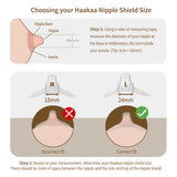 Haakaa Silicone Nipple Shields 2-pk (18 mm) - HoneyBug 