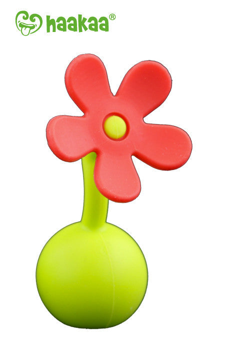 Haakaa Gen 2 Silicone Breast Pump with Suction Base 4 oz and Silicone Flower Stopper Set - HoneyBug 
