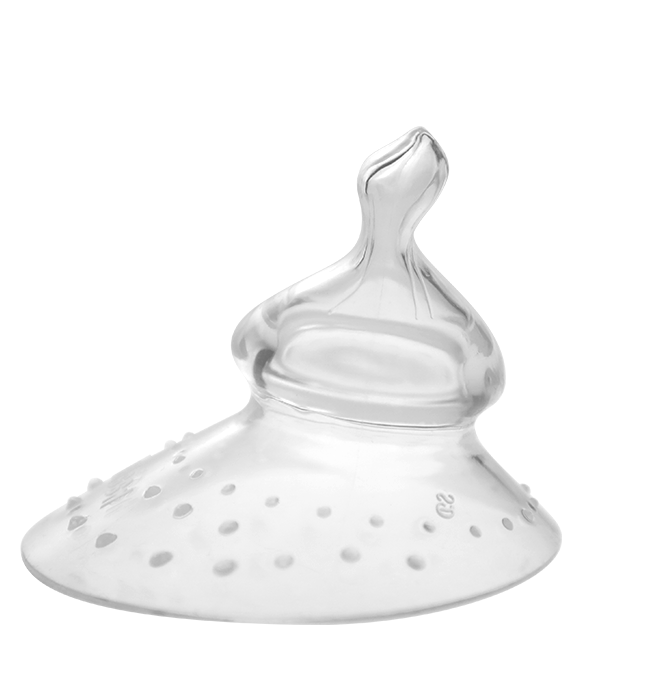 Haakaa Silicone Breastfeeding Nipple Shield with Orthodontic Nipple, 1 PK - HoneyBug 