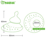 Haakaa Silicone Breastfeeding Nipple Shield with Orthodontic Nipple, 1 PK - HoneyBug 