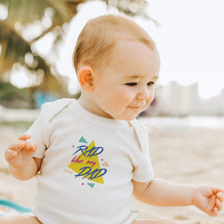 graphic bodysuit | rad like my dad - HoneyBug 