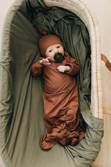Rust Bamboo Knot Gown - HoneyBug 