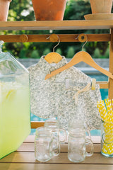 Palm Tree Linen Cotton Shorts - HoneyBug 